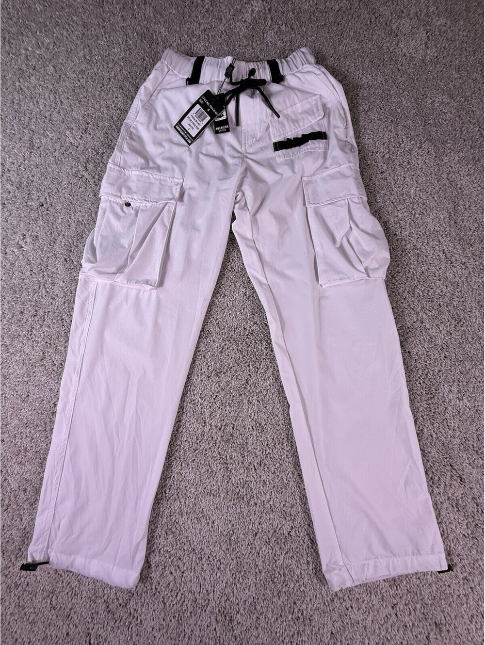 NWT American Stitch Tactical Nylon Jogger Small White
